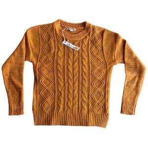 Burnt orange sweater. Never worn.